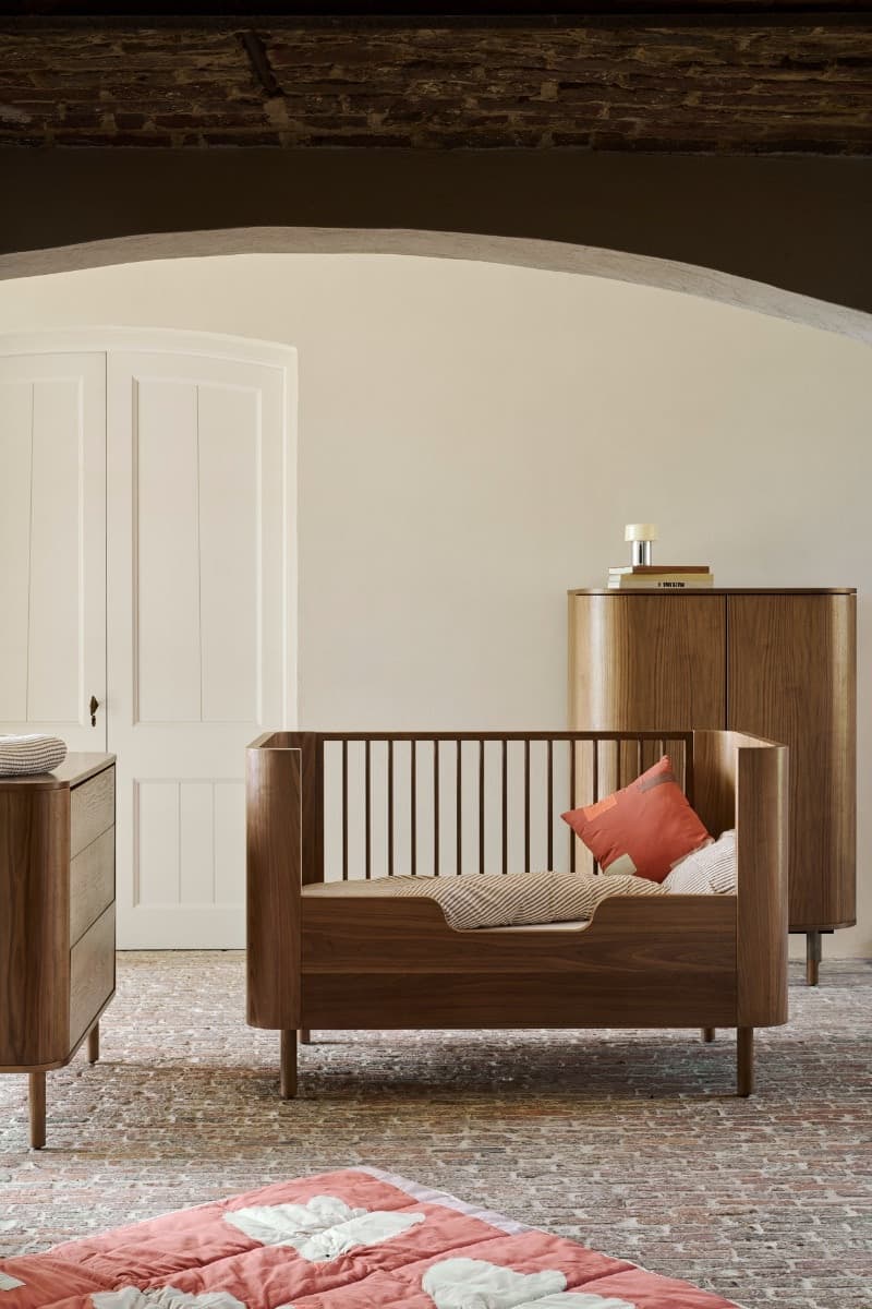 Sponda di Sicurezza Quax Yume per Lettino 140x70 cm-Walnut - 4