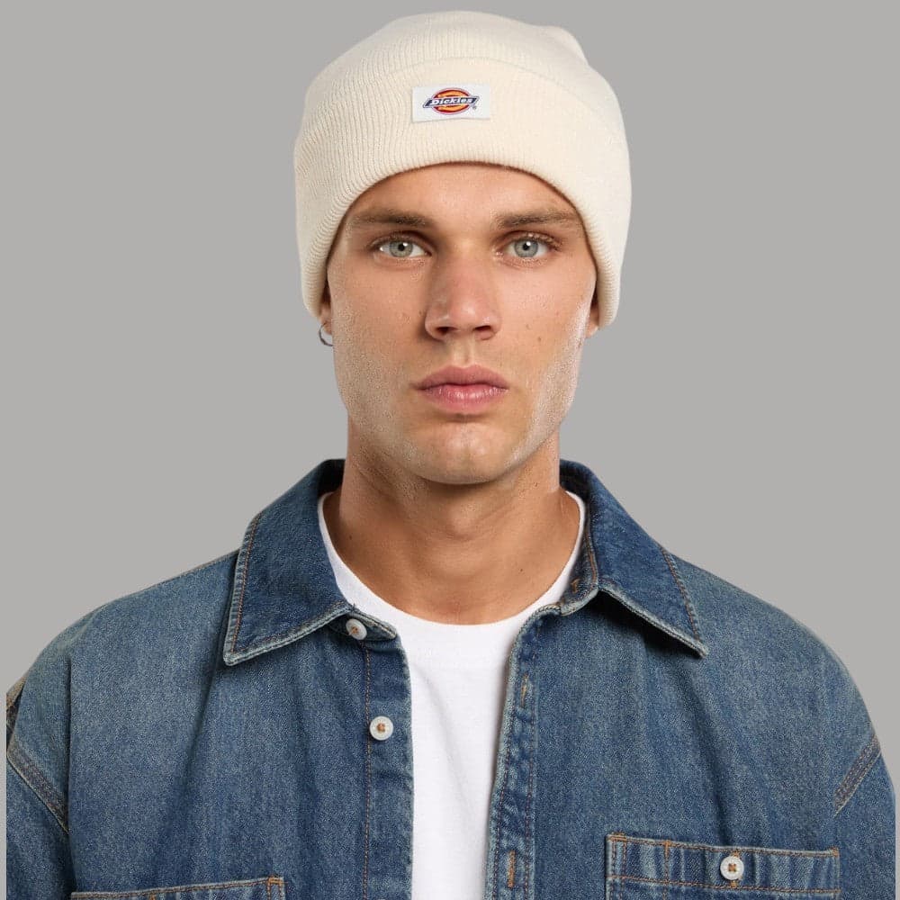 Berretto Dickies Gibsland a coste con risvolto Crema - 5
