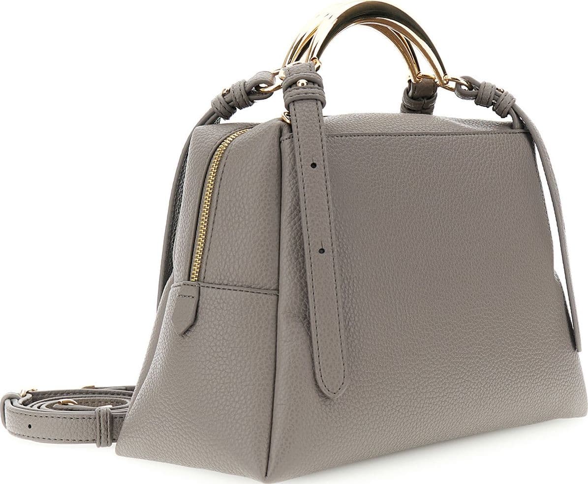 PICCOLA TOTE IN MATERIALE SINTETICO CONGRANA,  MANICI IN METALLO DORATO REGOLAB - 2