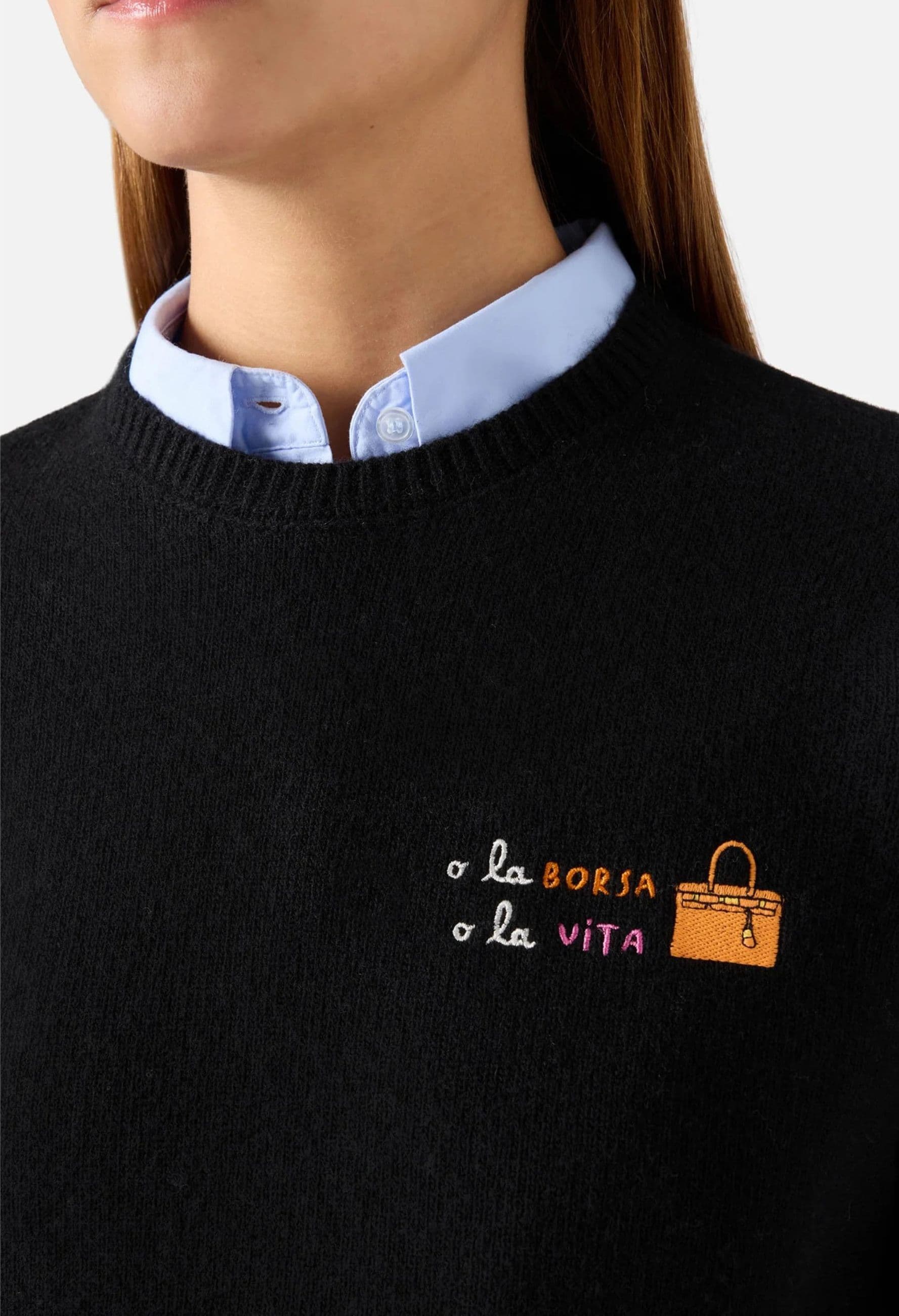 SAINT BARTH maglia  con scritta ricamata - 2