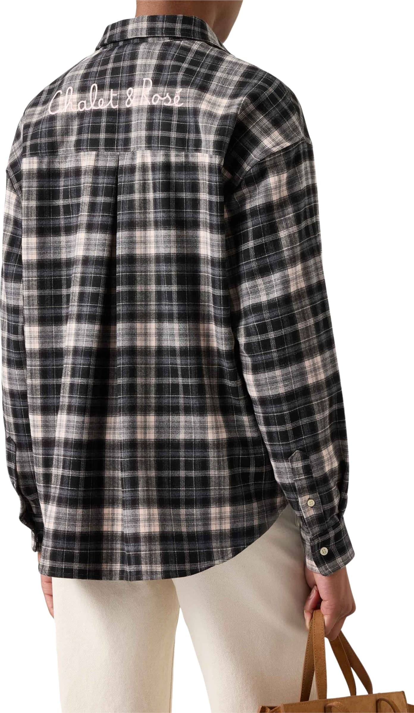 SAINT BARTH CAMICIA TARTAN  SCRITTA RICAMATA DIETRO - 2