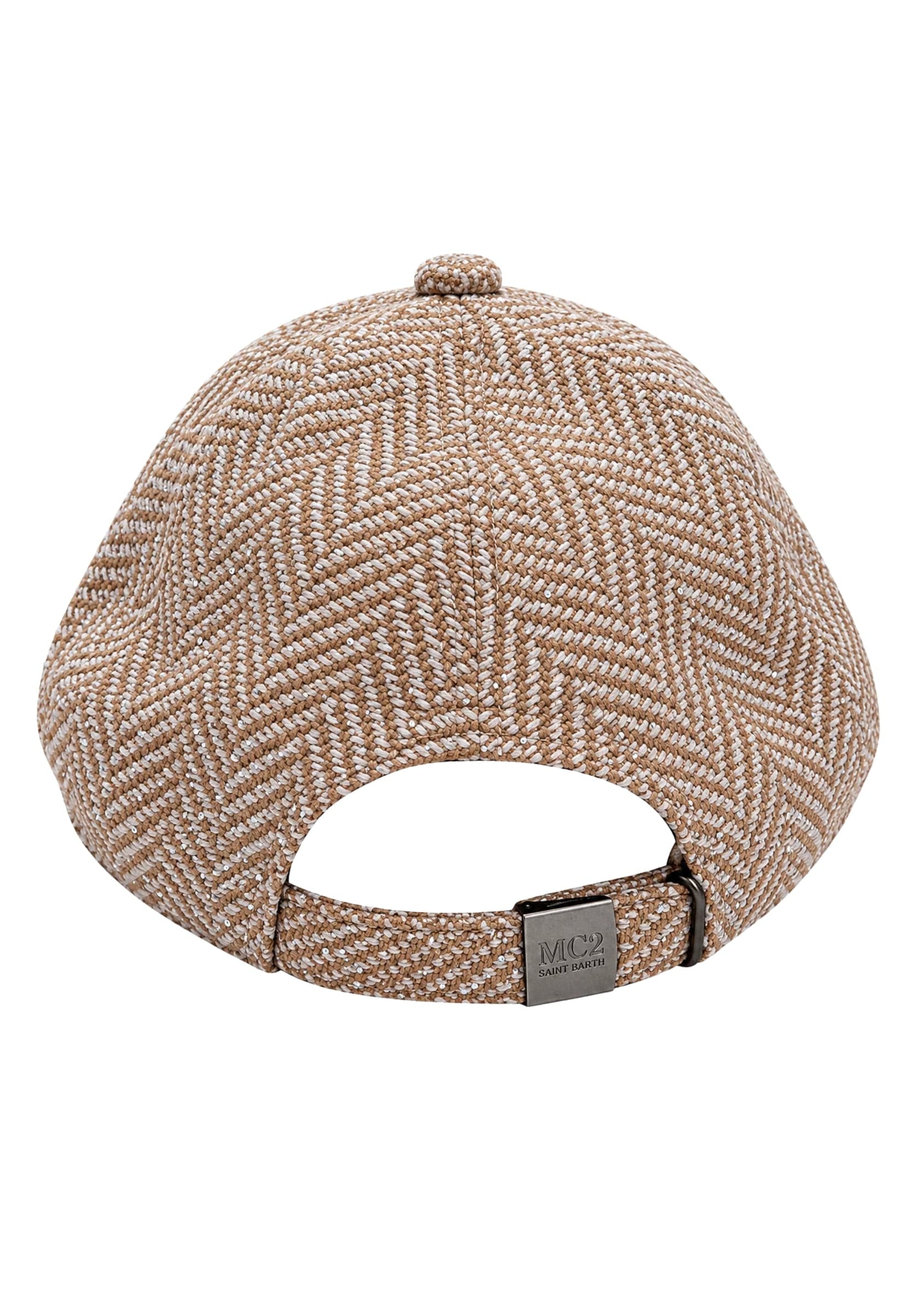 SAINT BARTH CAPPELLO CON VISIERA  CON STRASS - 2