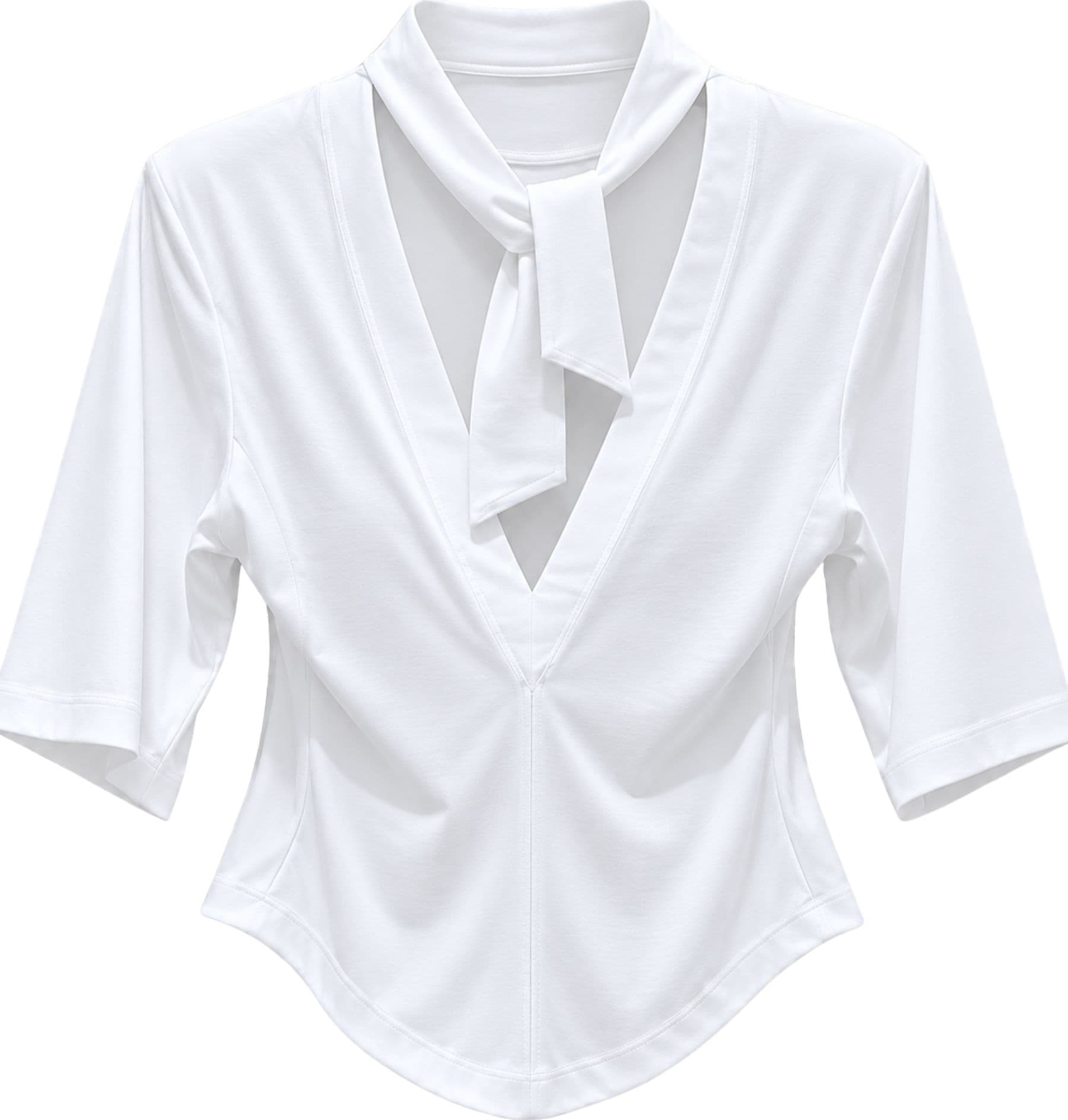 ERIKA CAVALLINI T-SHIRT MANICA CORTA  SCOLLATA DIETRO - 2