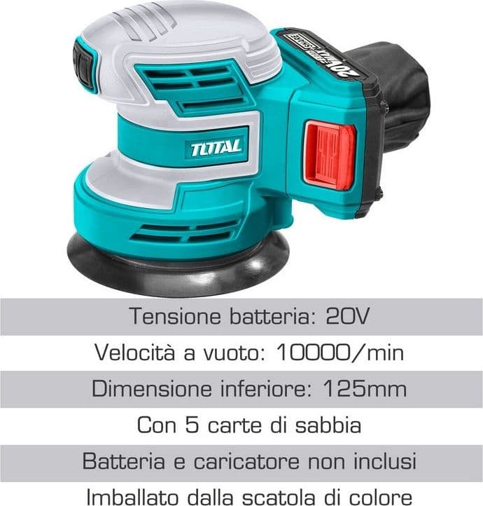 Levigatrice Rotorbitale Total a batteria Velocità a vuoto: 10000 g/min - 4