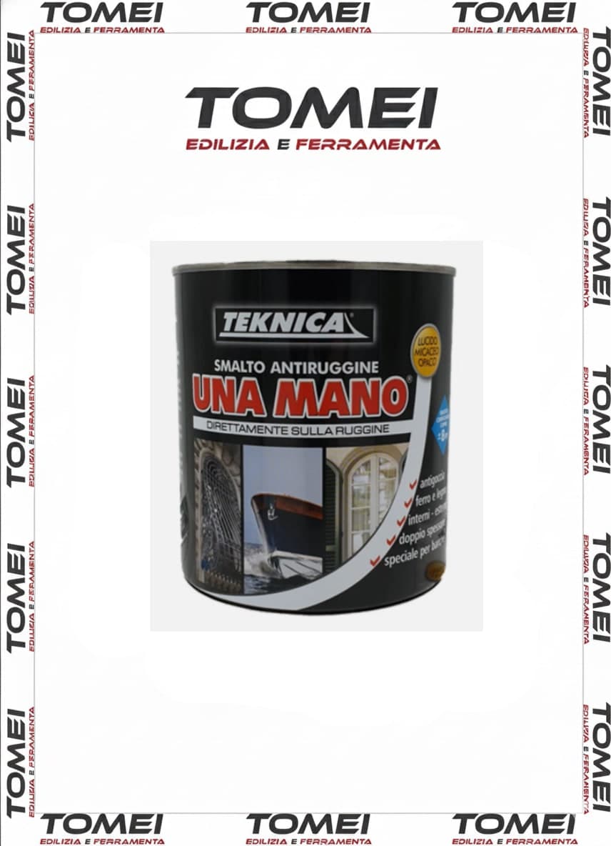 Smalto antiruggine Opaco Antracite UNA MANO 750 ml TEKNICA - 2