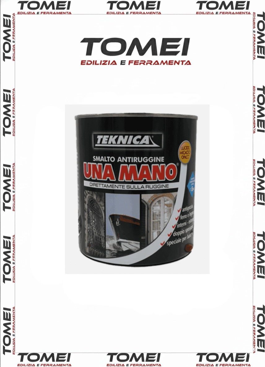 Smalto Ferromicaceo Grigio Medio 1MANO 750 ml TEKNICA Direttamente sulla ruggine - 19