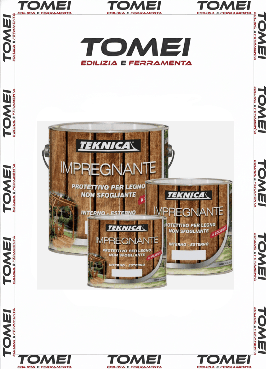 Teknica Impregnante Solvente Protettivo per Legno Interno Esterno - 750 ml - 4