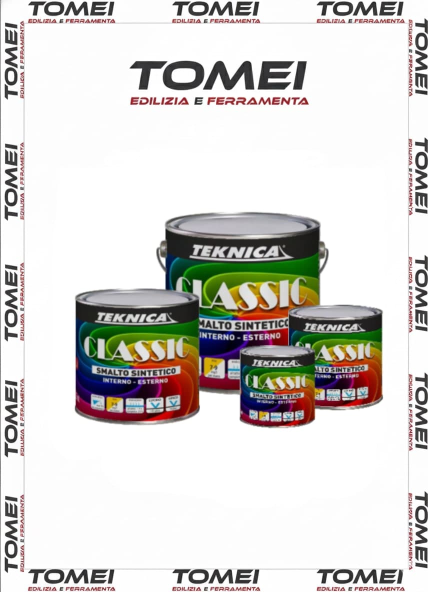 SMALTO SINTETICO LUCIDO PER FERRO LEGNO PLASTICA TEKNICA 0,75 Litri Vari Colori - 26