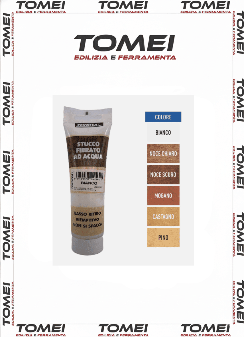 STUCCO FIBRATO ad acqua per interni ed esterni pasta muro legno 200 GR TEKNICA - 8