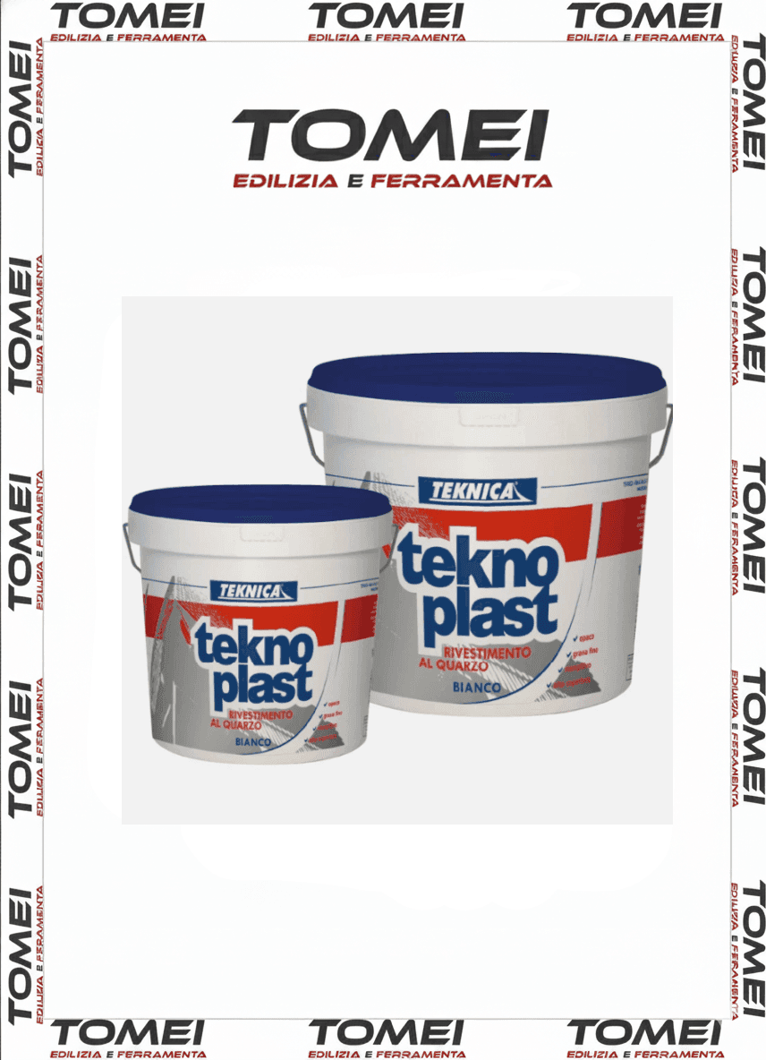 Teknica TEKNOPLAST QUARZO fino pittura esterno idrorepellente bianca 4 / 14 lt - 5
