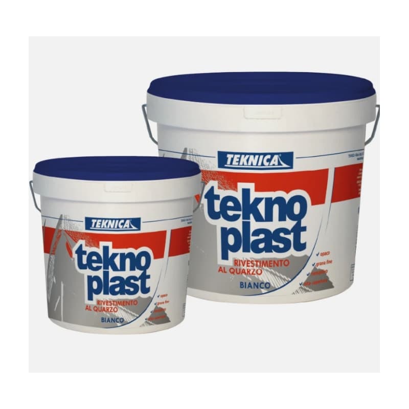 Teknica TEKNOPLAST QUARZO fino pittura esterno idrorepellente bianca 4 / 14 lt - 42
