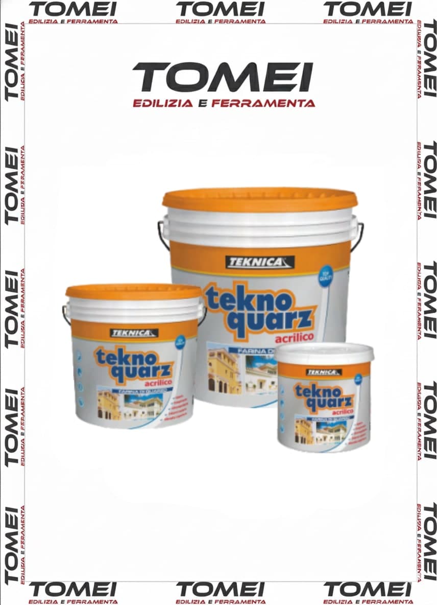 TEKNOQUARZ Teknica 4/14lt Pittura al Quarzo Professionale Bianco interno-esterno - 37