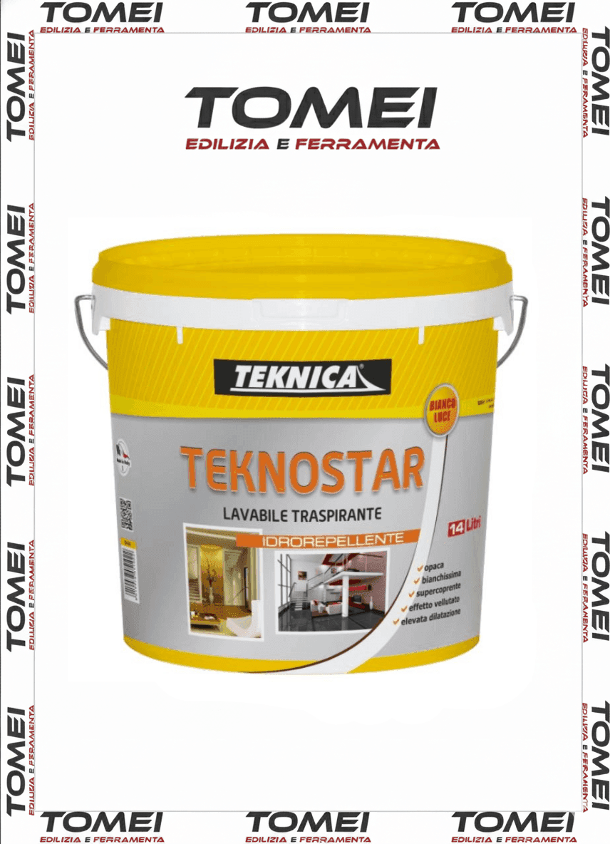TEKNOSTAR Teknica Idropittura Superlavabile  Alta Copertura 2,5-4-14 LT - 6
