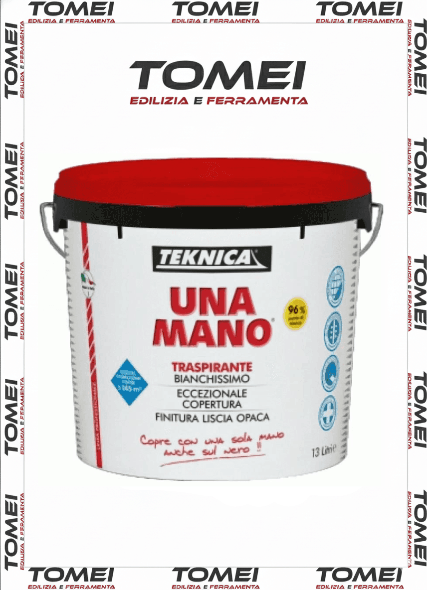IDROPITTURA LAVABILE UNA MANO TRASPIRANTE TEKNICA 4-13 LT SUPER COPRENTE 1 MANO - 10