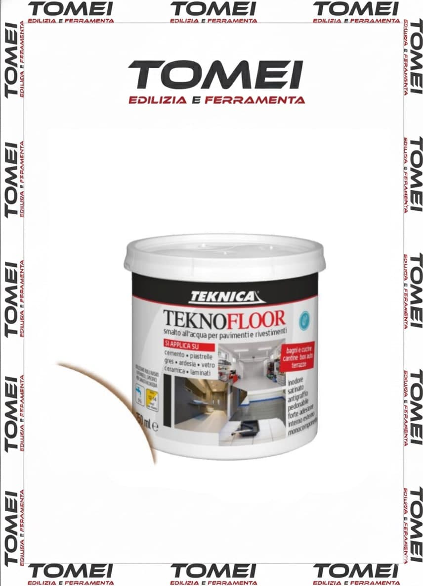 TEKNICA SMALTO ALL'ACQUA PER PAVIMENTI E PIASTRELLE VARI COLORI 0,750-2,5 LT - 71