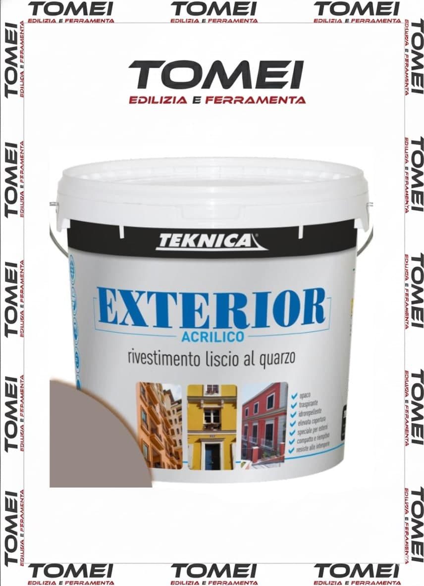 Pittura al Quarzo Teknica EXTERIOR - Rivestimento Protettivo 14LT colorato - 47