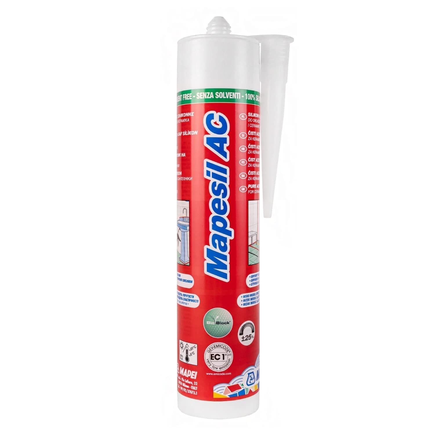 MAPEI Mapesil AC Puro Silicone Acetico Puro 310ml tutti i colori anti muffa - 11