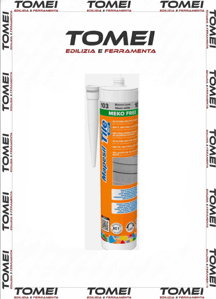 Sigillante Siliconico Opaco Per Ceramica Resistente a Muffa Mapesil Tile Matt - 19