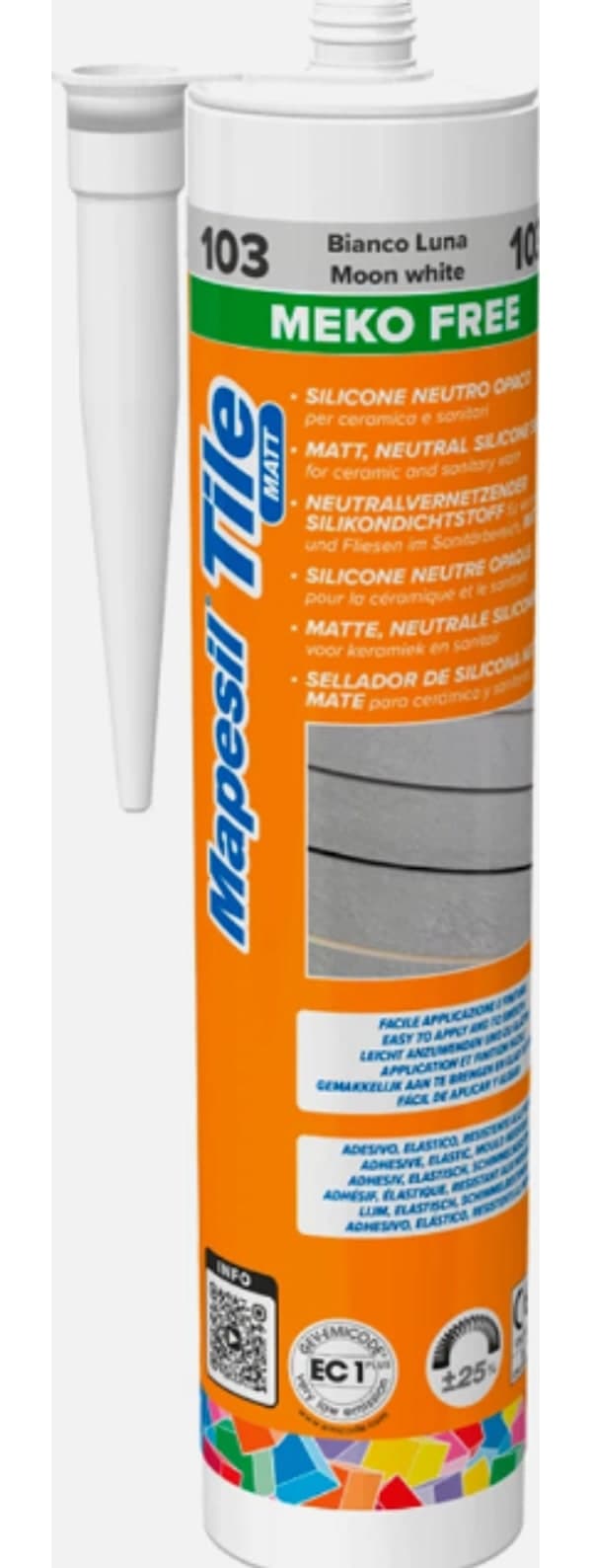 Sigillante Siliconico Opaco Per Ceramica Resistente a Muffa Mapesil Tile Matt - 7