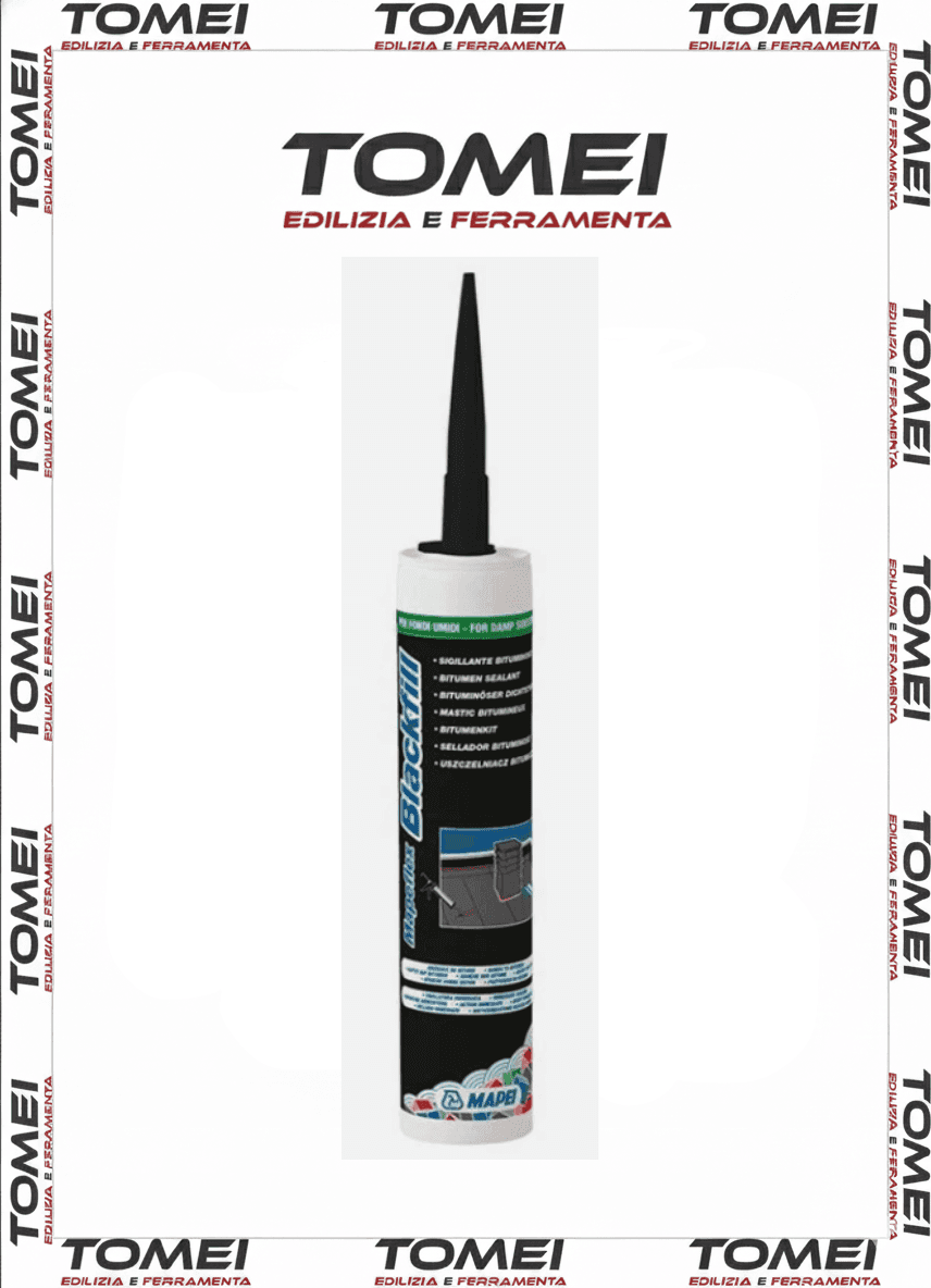 Mapeflex Blackfill Sigillante bituminoso nero cartuccia 300 ml. MAPEI - 2