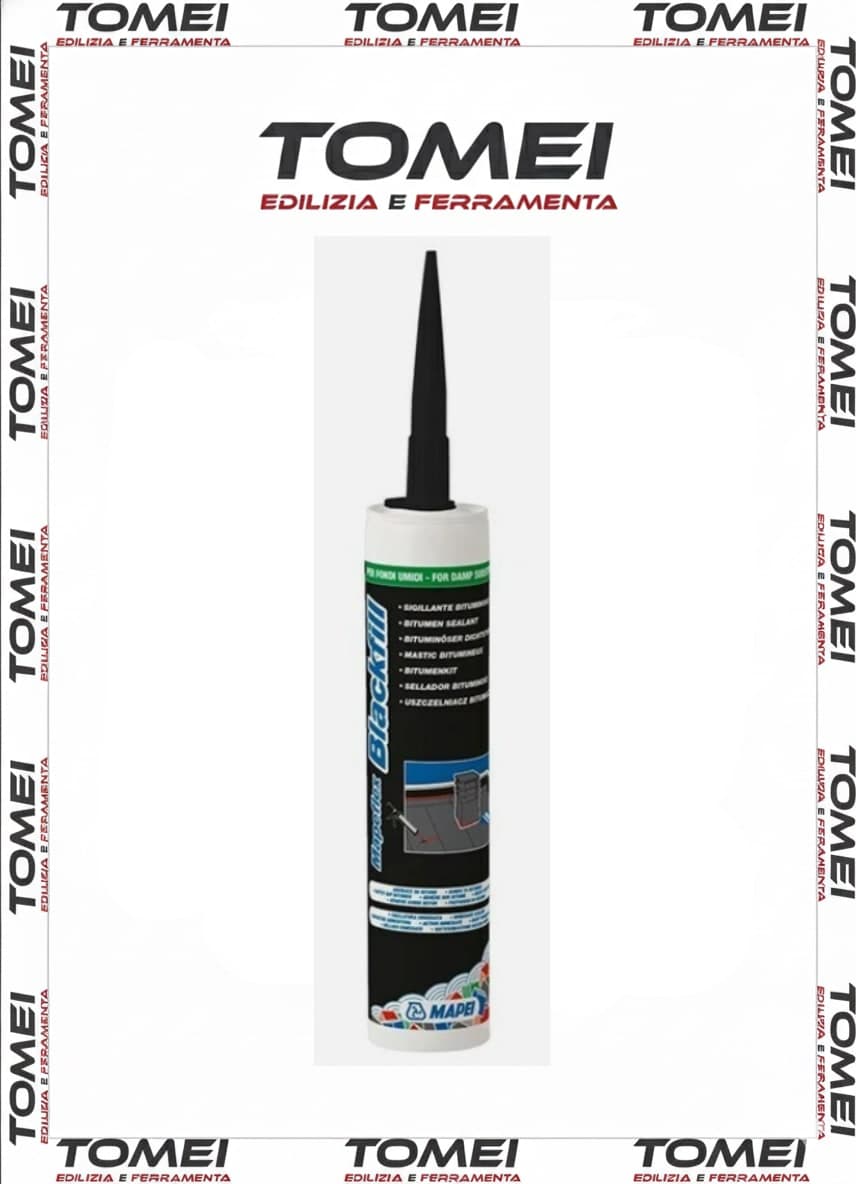 Mapeflex Blackfill Sigillante bituminoso nero cartuccia 300 ml. MAPEI - 41