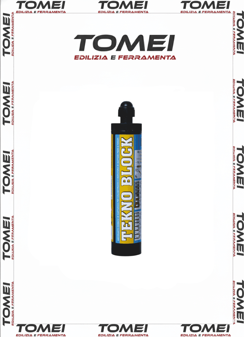 ANCORANTE CHIMICO IN CARTUCCIA - TASSELLO CHIMICO TEKNO BLOCK - 300ml - 11