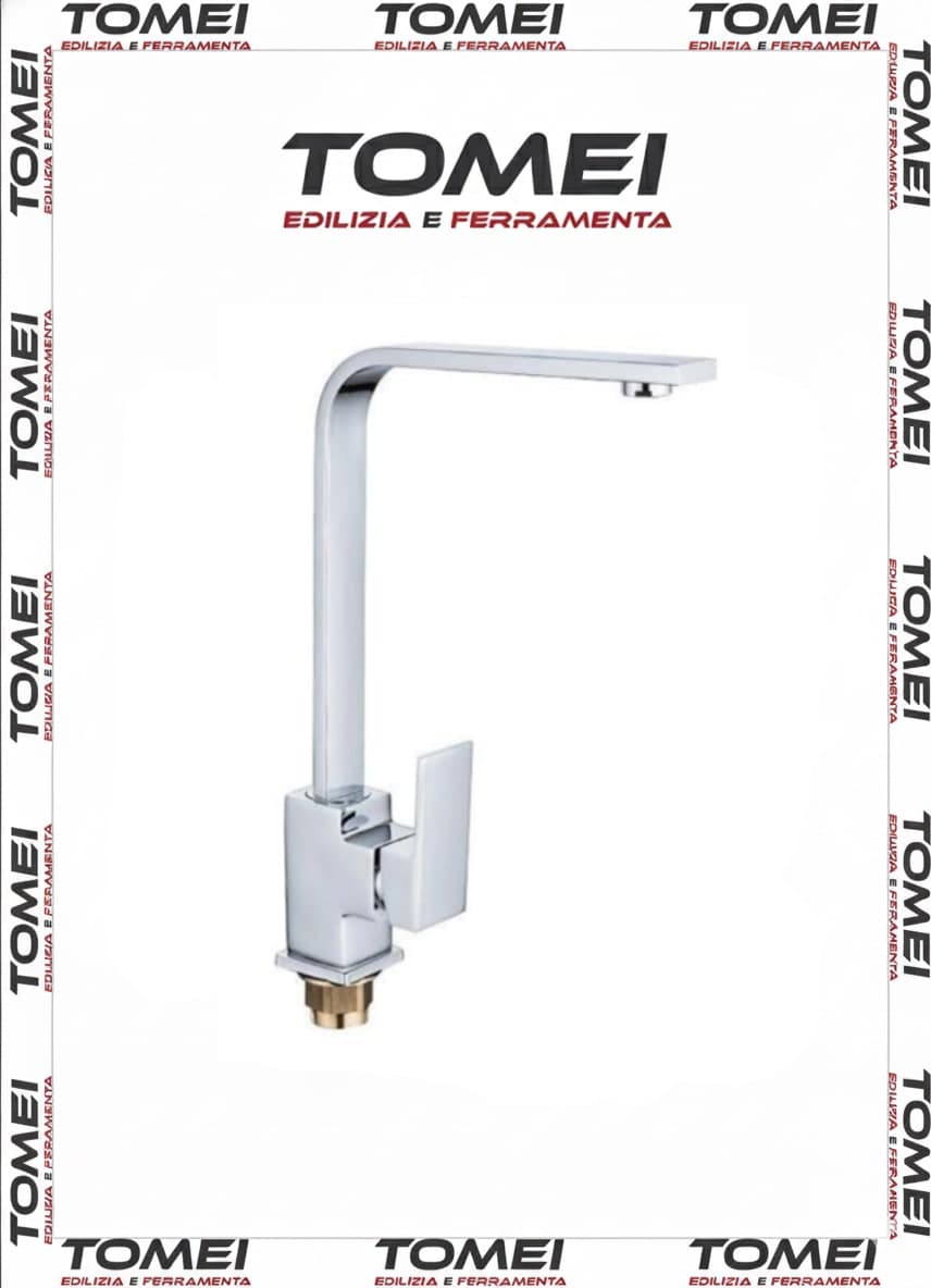 Rubinetto MISCELATORE Singapore per lavello/lavabo cucina, alto Cilvani GIREVOLE - 46