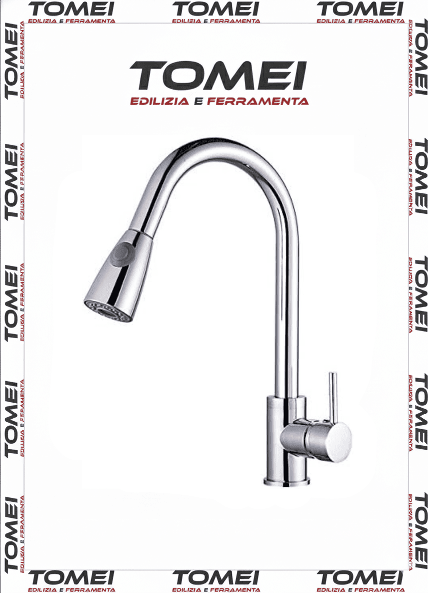 Rubinetto Cilvani Montecarlo con Doccetta estraibile per lavello lavabo cucina - 14