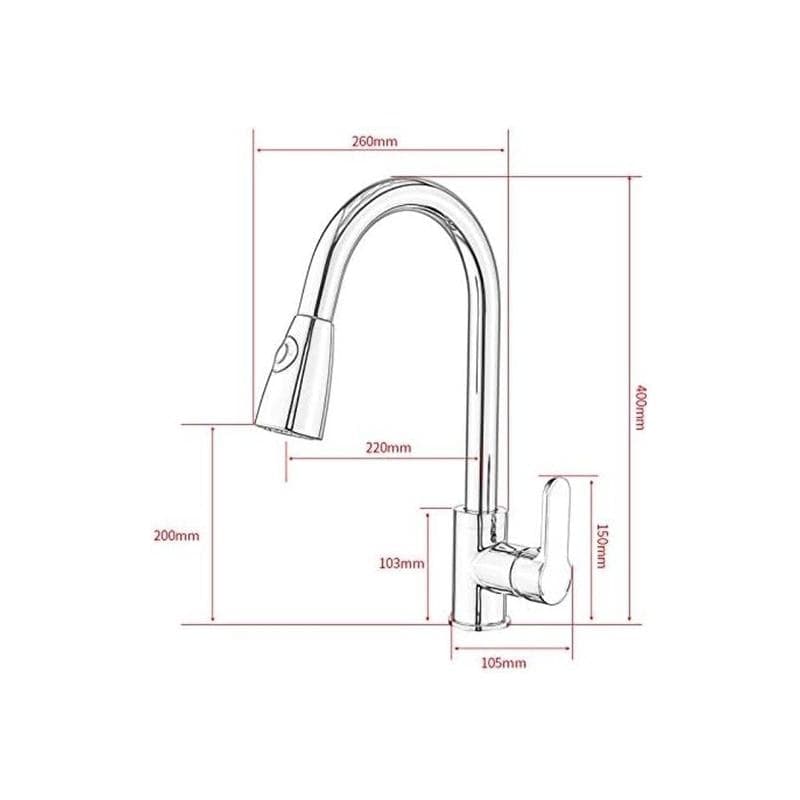 Rubinetto Cilvani Montecarlo con Doccetta estraibile per lavello lavabo cucina - 20