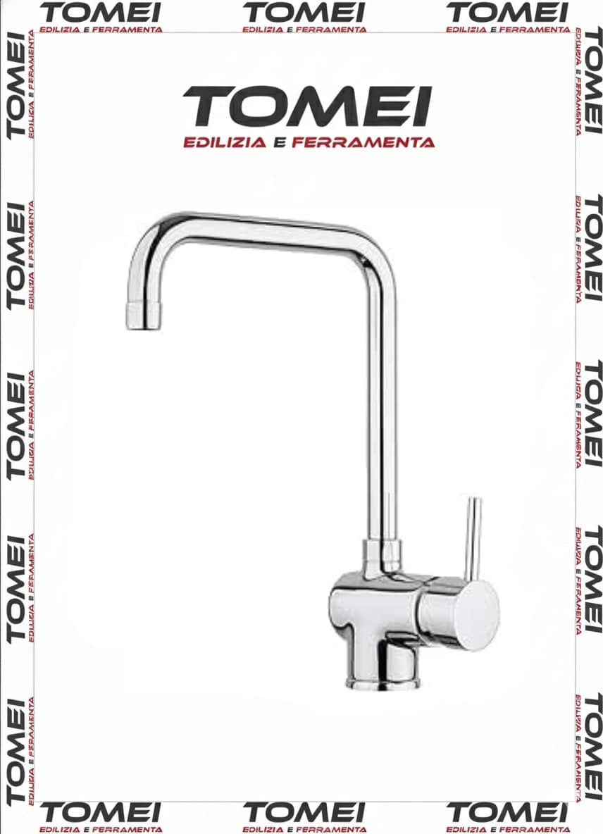 Rubinetto Sorrento per lavello cucina squadrato cromo - 46