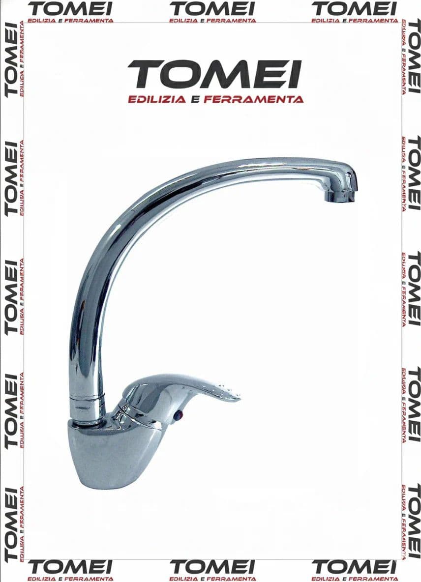 MISCELATORE RUBINETTO CROMO CANNA A P CARTUCCIA 40 MM CON ACCESSORI PER IL MONTA - 18