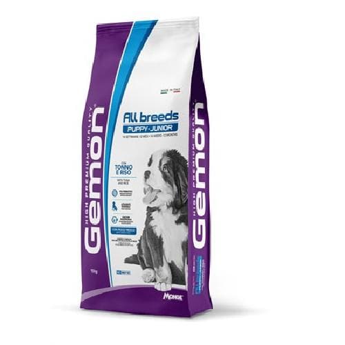 Monge gemon cane puppy tonno e riso 15 kg all breeds crocchette per cuccioli dog - 2