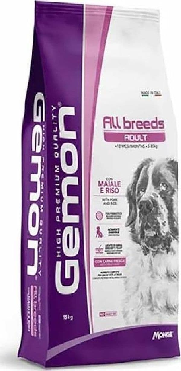 Monge Gemon All Breeds Adult Maiale e Riso 1 / 2 / 3 sacchi da 15 kg x cane - 2