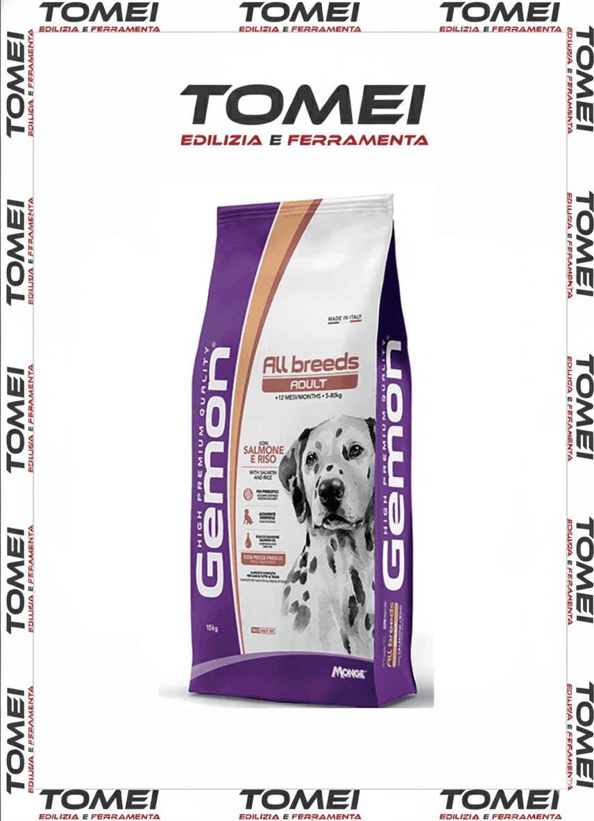 Monge Gemon All Breeds Adult Salmone e riso 1 / 2 / 3 sacchi da 15 kg x cane - 2
