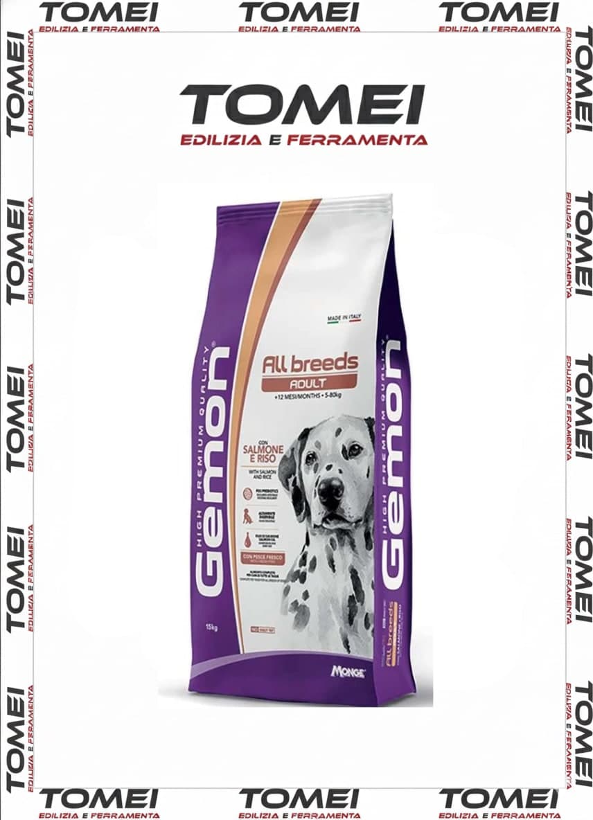 Monge Gemon All Breeds Adult Salmone e riso 1 / 2 / 3 sacchi da 15 kg x cane - 27