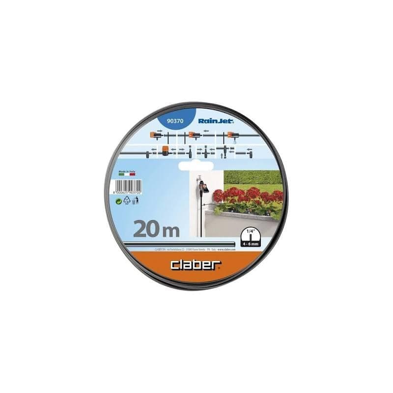 CLABER 90370 TUBO CAPILLARE 1/4" Mt.20 PER IRRIGAZIONE A GOCCIA DEL GIARDINO - 5