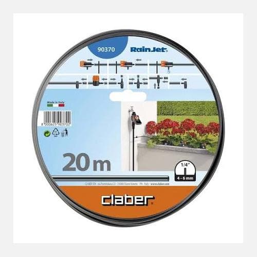 CLABER 90370 TUBO CAPILLARE 1/4" Mt.20 PER IRRIGAZIONE A GOCCIA DEL GIARDINO - 6