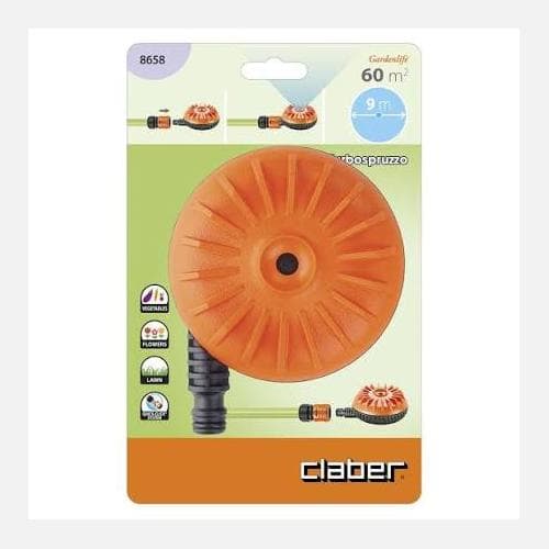 CLABER IRRIGATORE TURBO SPRUZZO PER IRRIGAZIONE FUORI TERRA 9M DI RAGGIO 8658 - 27