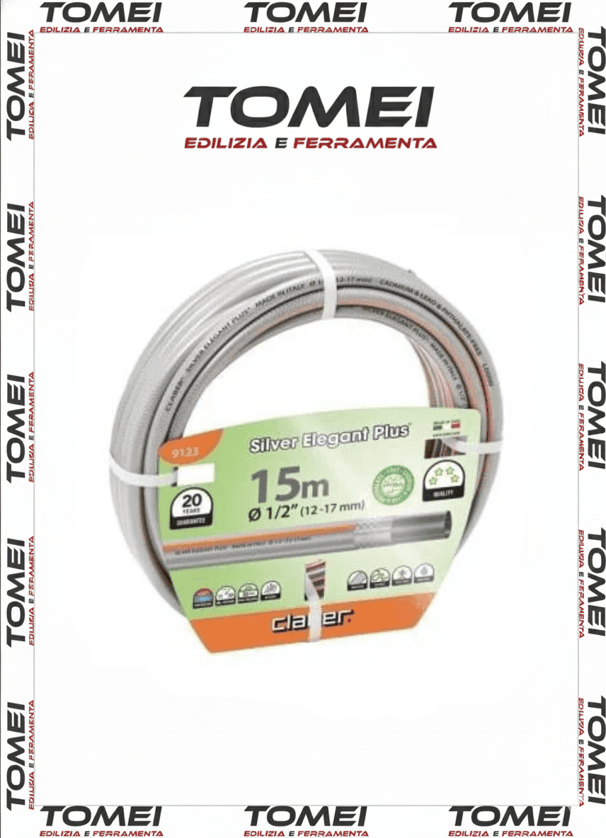 Tubo da giardinaggio Silver Elegant Plus diametro 1/2" - 15 mt 9123 Claber - 19