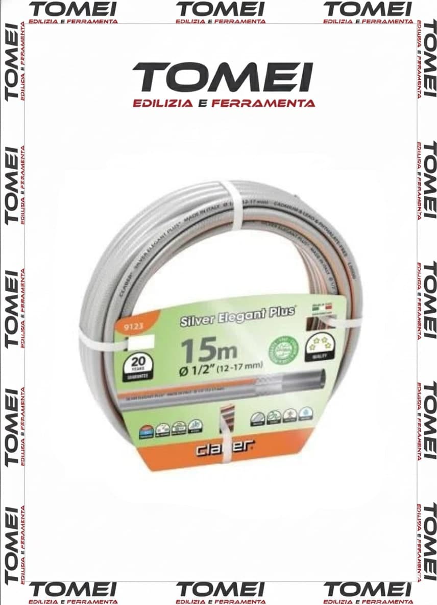 Tubo da giardinaggio Silver Elegant Plus diametro 1/2" - 15 mt 9123 Claber - 47