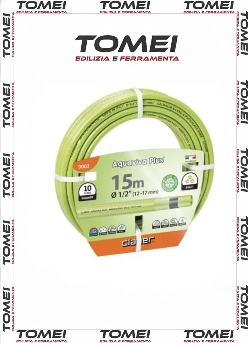 CLABER 9003 TUBO AQUAVIVA PLUS 1/2 (12-17mm) 15mt irrigazione garden giardino - 39