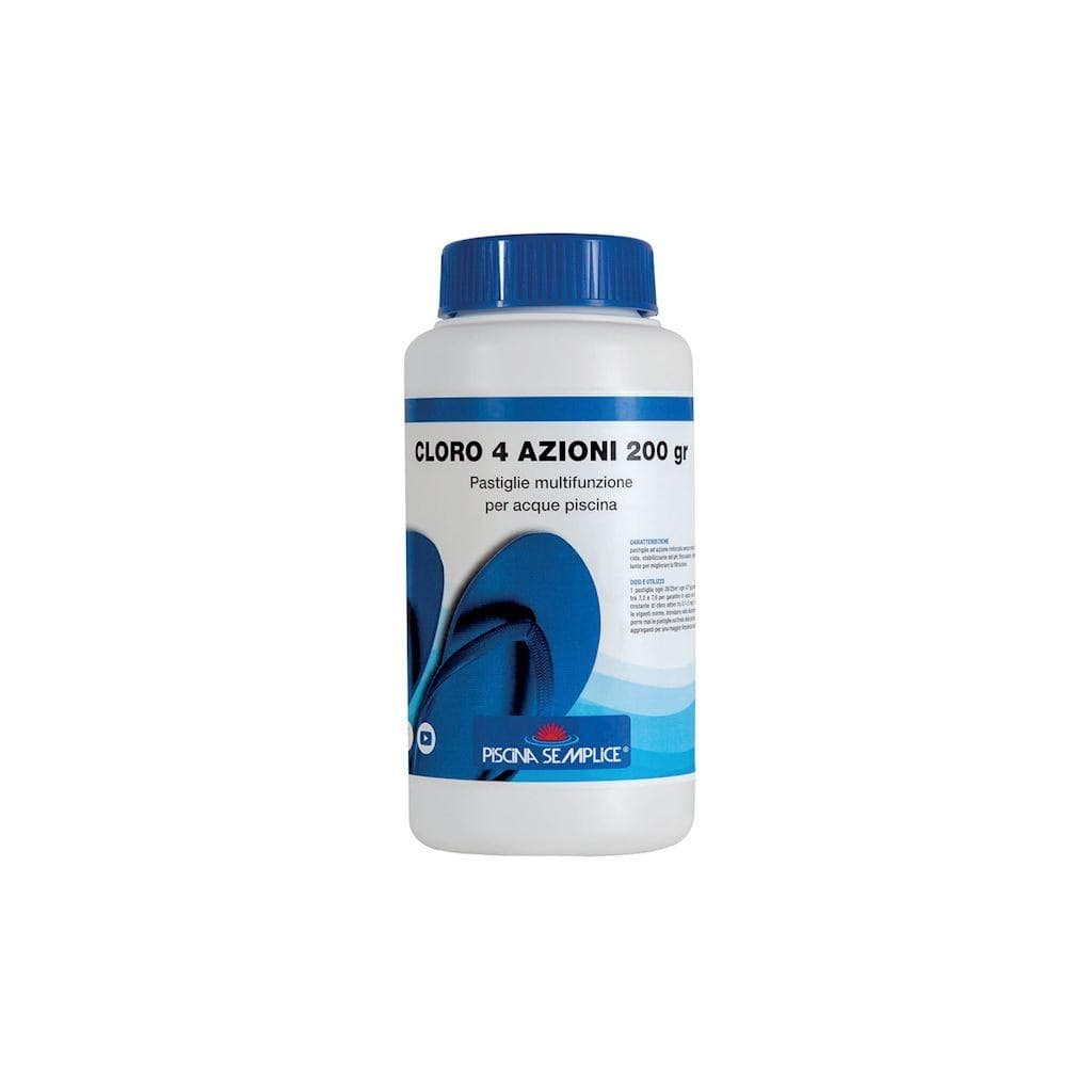 LAPI Cloro 4 Azioni PASTIGLIE 200 gr 1 kg Multifunzione Piscina - 2