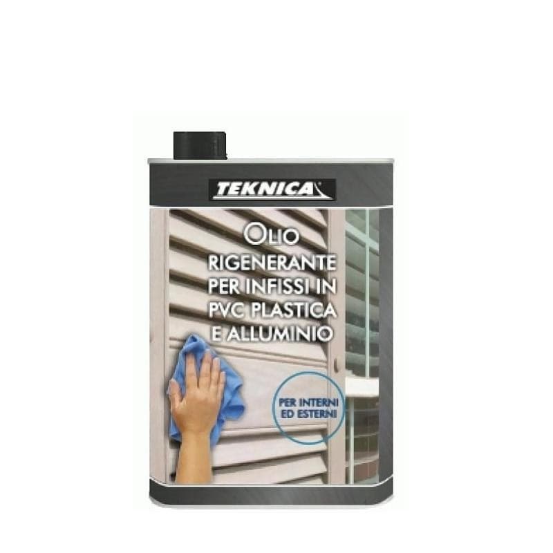 Teknica OLIO RIGENERANTE per infissi in PVC plastica e alluminio 500 ML - 2