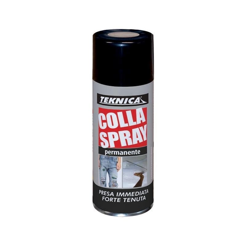 Colla Spray Permanente TEKNICA 400ml - Adesivo Forte per Legno Metallo Plastica - 2