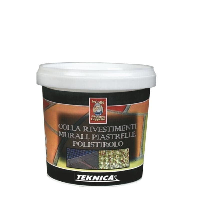 Colla adesivo in pasta rivestimenti murali-piastrelle-polistirolo 1kg TEKNICA