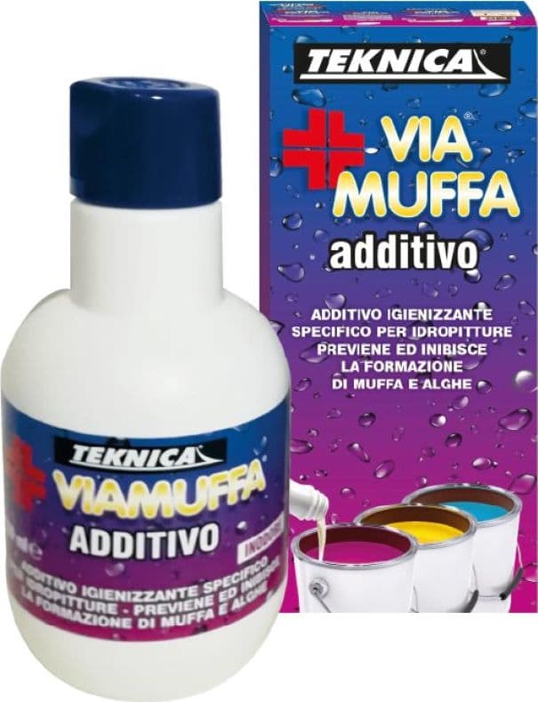 VIAMUFFA additivo concentrato ad ampio spettro per pitture da ml. 250