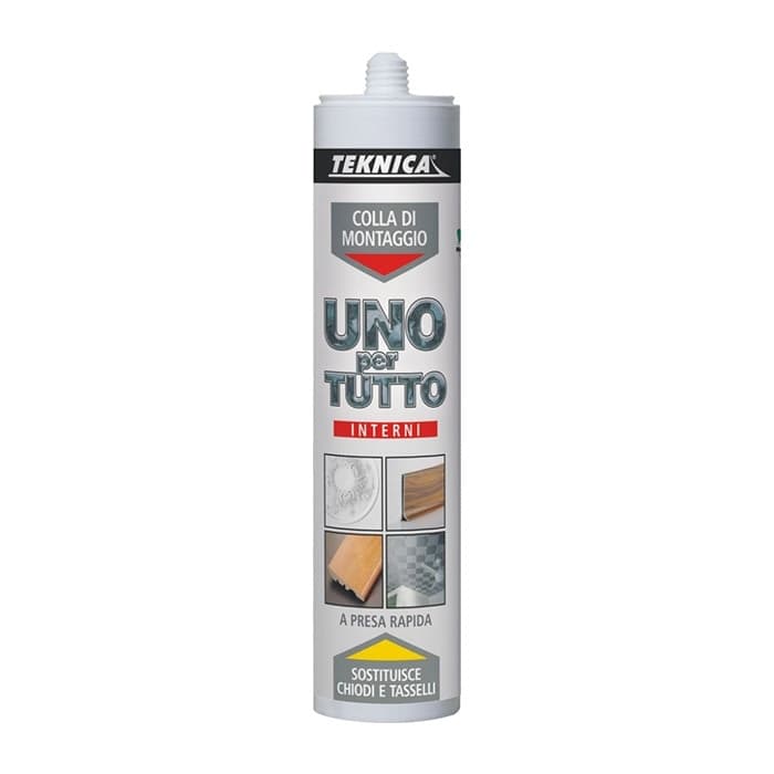 TEKNICA uno x tutto colla di montaggio forte e rapido 440gr bricolage fai da te