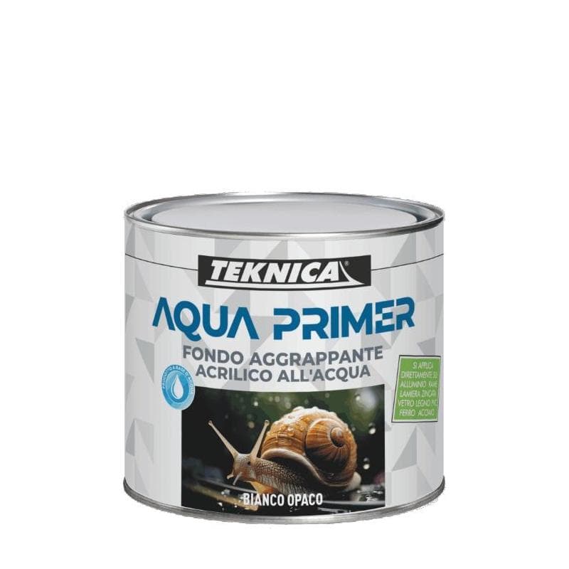 TEKNICA aqua primer fondo aggrappante universale all'acqua ml 500 bianco opaco - 2