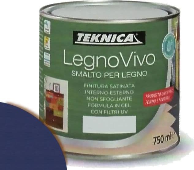 TEKNICA legno vivo smalto all'acqua per legno 750ml in gel vari colori - 12