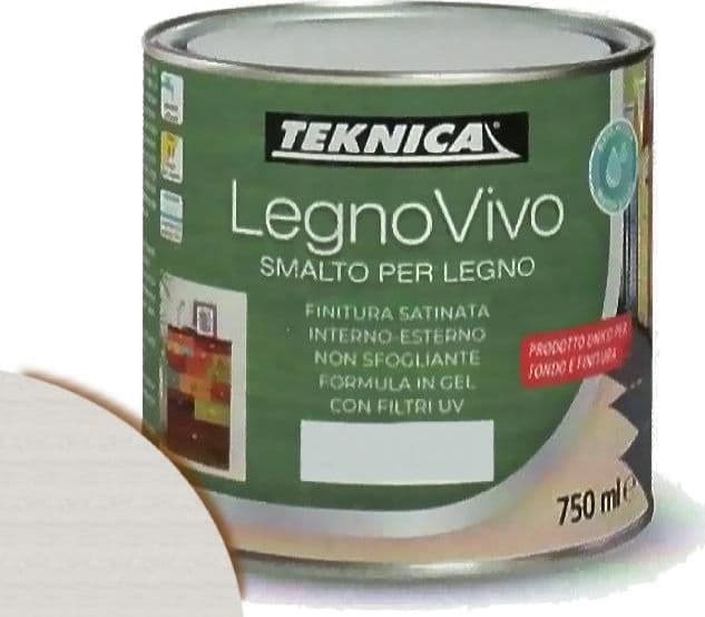 TEKNICA legno vivo smalto all'acqua per legno 750ml in gel vari colori - 13